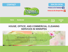 Tablet Screenshot of cleanandgreenteam.com